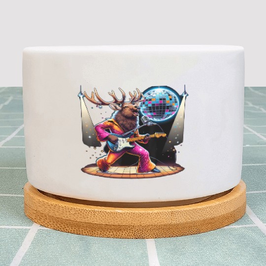 Disco Ball Guitar Elk Plant Pots