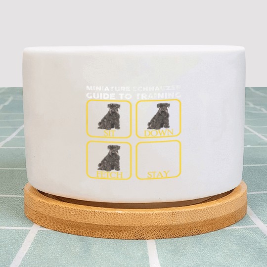 Miniature Schnauzer Training Premium Plant Pots