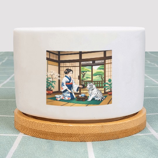 Fantasy Kimono Tiger Premium Plant Pots