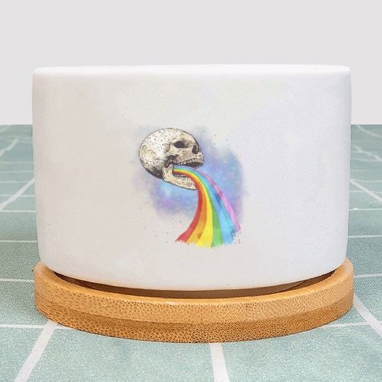 Live Love Lucifer Goth Festival Death Metal Plant Pots