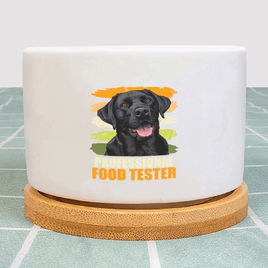 Labrador PROFESSIONELL FOOD TESTER Funny Plant Pots