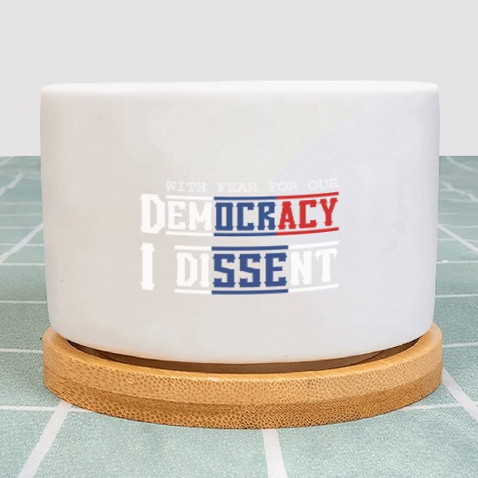 With Fear For Our Democracy I Dissent Election Plant Pots