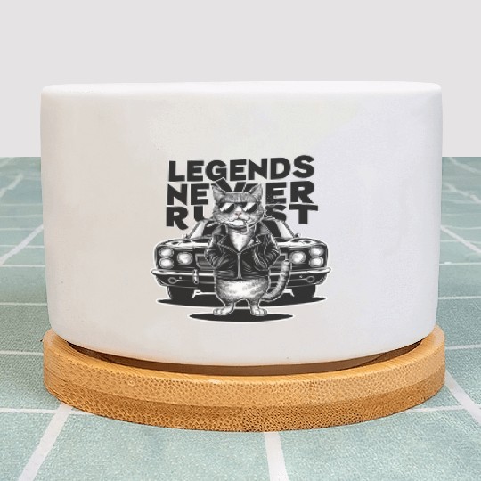 GANGSTA CAT oversized Plant Pots