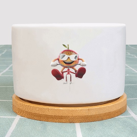 Passion Fruit Cycling On Bike Realistic Plant Pots