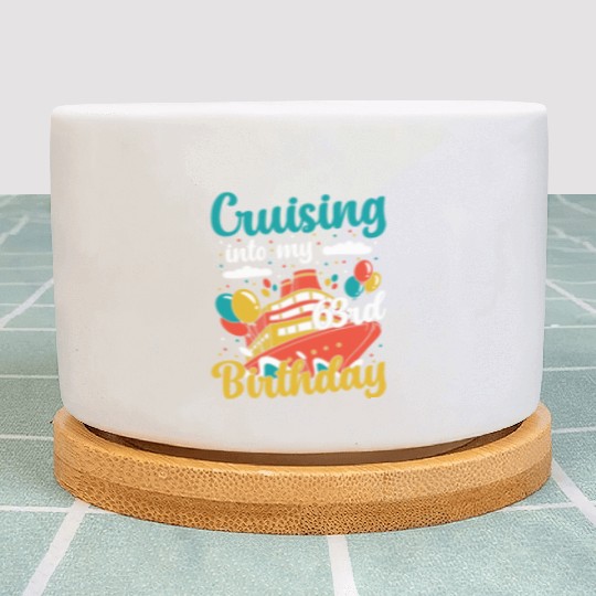 Cruising Into My 63rd Birthday Cruise Vacation Plant Pots