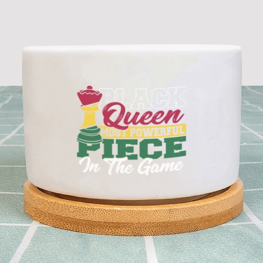 Black Queen Most Powerful Piece African American Plant Pots