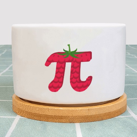 Raspberry Funny Pi Day Pie Math Lover Student Plant Pots