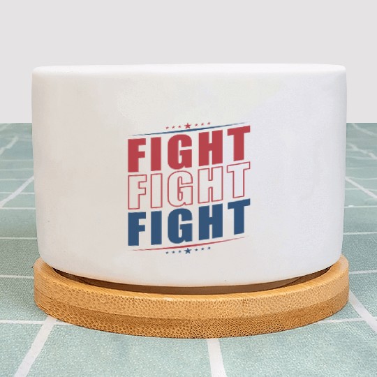 Fight Statement US Presidential Election Trump Plant Pots