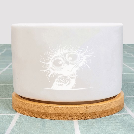 Funny Weird Crazy Bird Plant Pots