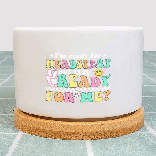 Groovy Back to School Headstart HomeSchool Head Plant Pots