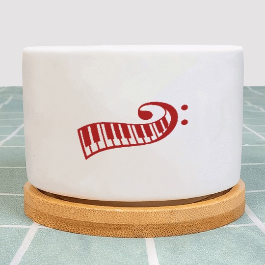 Keyboard Music Bass Note Piano Keys Party Design Plant Pots
