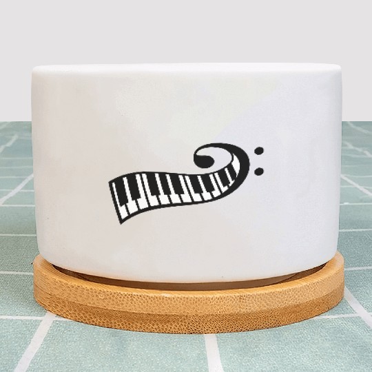 Keyboard Music Bass Note Piano Keys Party Design Plant Pots