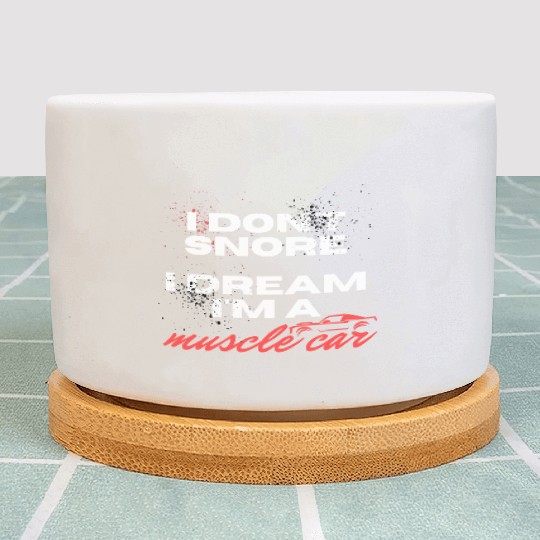 I don't snore, I dream I'm a muscle car Plant Pots