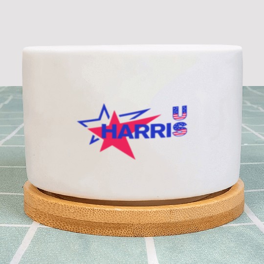 US Election 2024 Trust Harris Plant Pots