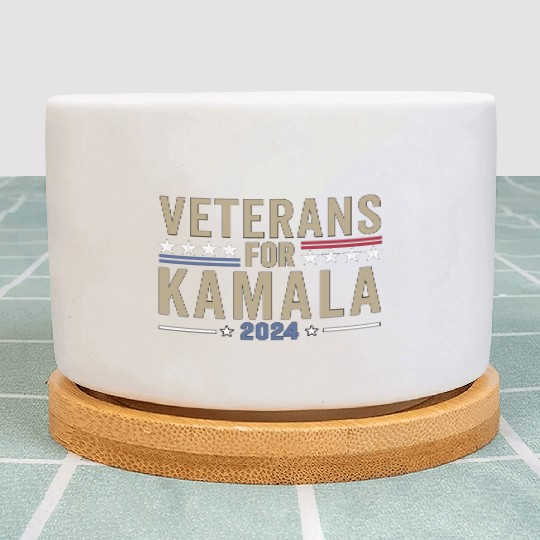 Veterans For Kamala Harris 2024 Election Plant Pots