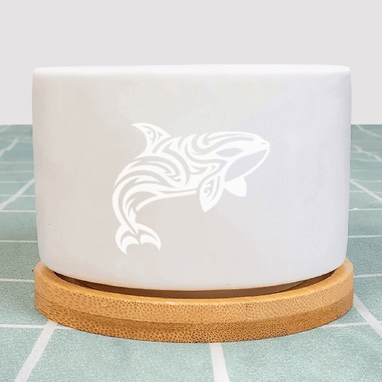 Orca T Tattoo Style Jumps Out Of The Water Plant Pots