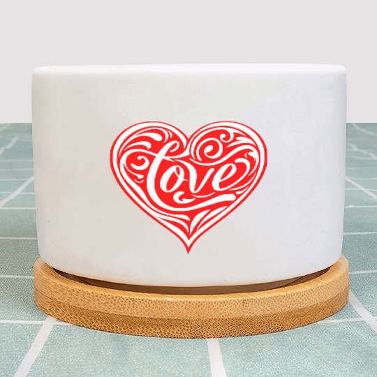 Tribal Love Heart LIKE US ON FACEBOOK # Plant Pots