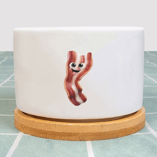 Happy Bacon Realistic Plant Pots