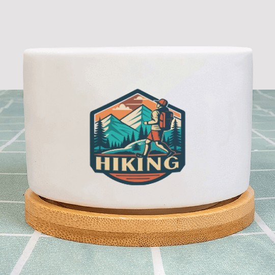 Outdoor Creative Mountain Hiking Lover Plant Pots