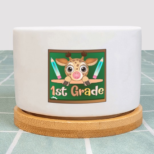Back to school - 1st Grade Giraffe Plant Pots