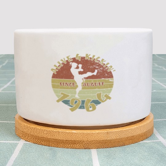 60th birthday Alive and kickin since 08/1964 Plant Pots