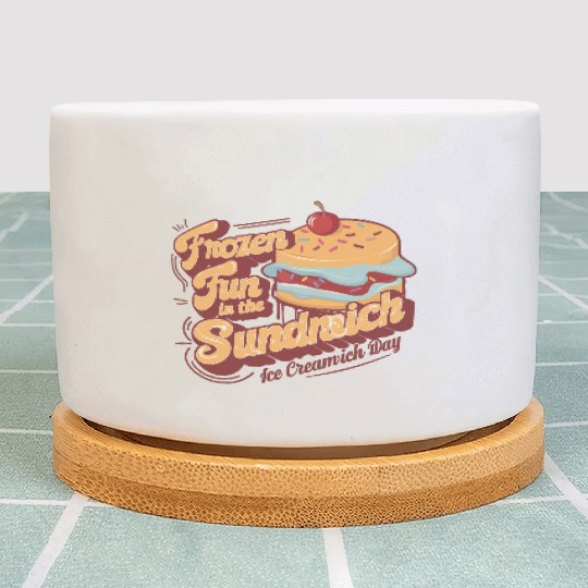 Ice Cream Sandwich Plant Pots