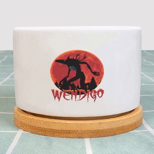 Cryptid Monsters Folk Wendigo Cryptid Creepy Plant Pots