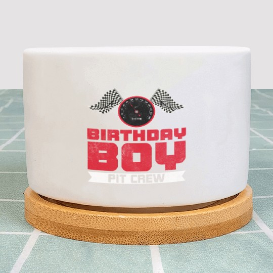 Birthday Boy Pit Crew Racing Race Car Costume Plant Pots