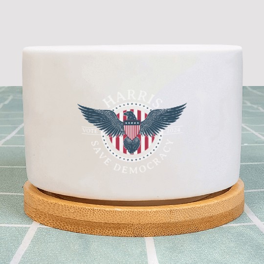 Kamala Harris Save Democracy Vote 2024 Plant Pots