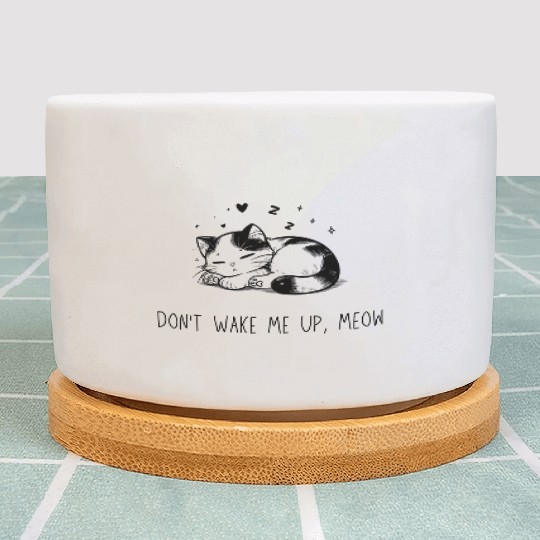 Don t Wake Me Up Meow Plant Pots