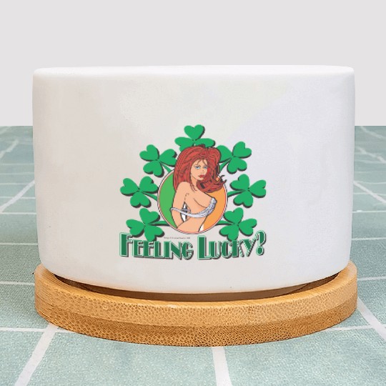 Feeling Lucky Girl Plant Pots