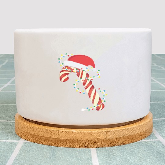 Christmas Candy Cane Santa Xmas Kids Toddler Youth Plant Pots
