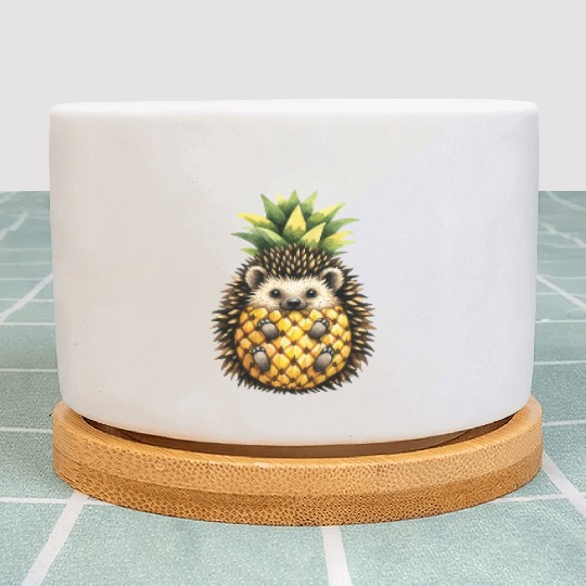 Spiky Pineapple Fruit Lover Funny Design Plant Pots