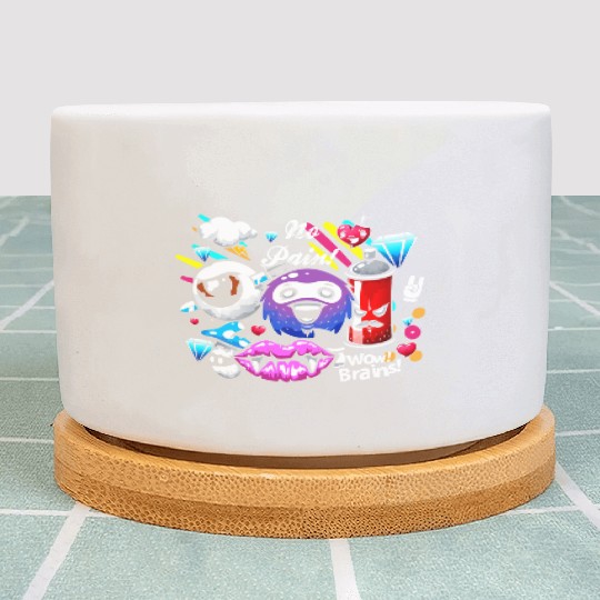 Graffiti Sprayer Breakdance Painting Plant Pots