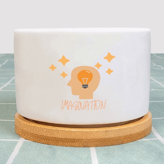 Imagination and Creative Mind with Lightbulb Plant Pots