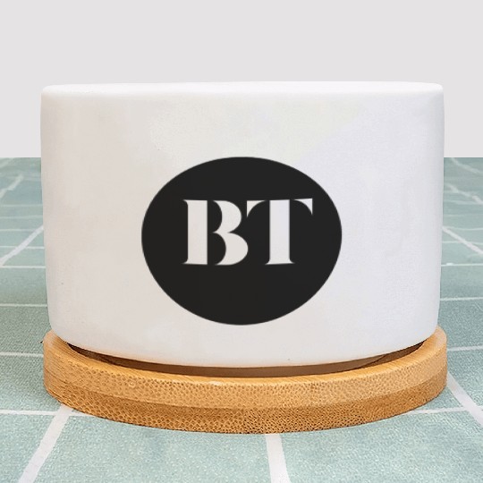 BT _ logo with your name or your channel name Plant Pots