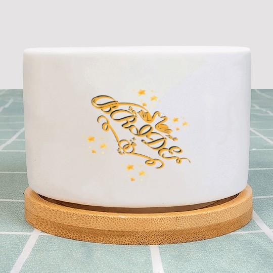 Gold Bride Honeymoon Plant Pots Bachelorette Party Gift