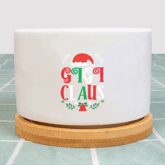 Gigi Claus Christmas Family Group Matching Pajama Plant Pots