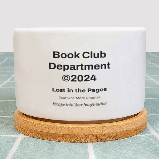 "Book Club" Y2K Streetwear Typography Plant Pots