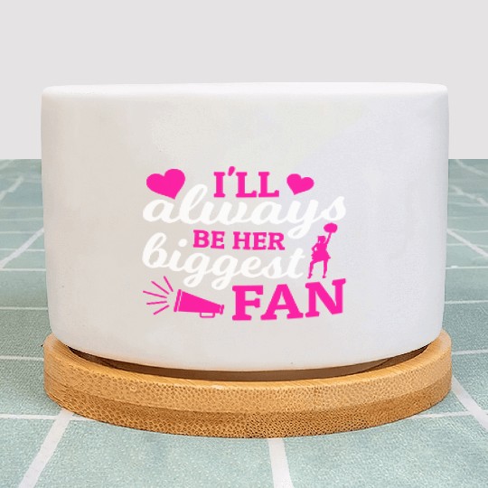 Always Her Fan Cheer Mom Cheerleading Mother's Day Plant Pots