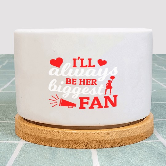 Always Her Fan Cheer Mom Cheerleading Mother's Day Plant Pots