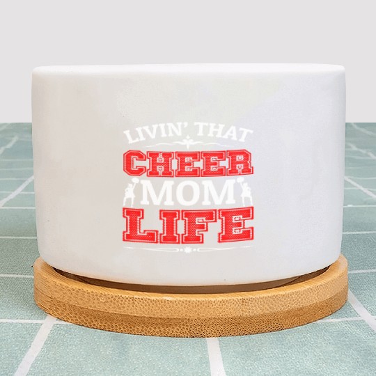 Living Cheer Mom Life Cheerleading Mother's Day Plant Pots