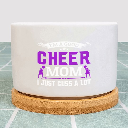 A Good Cheer Mom Cheerleading Mommy Mother's Day Plant Pots