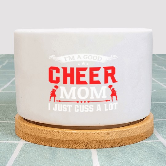 A Good Cheer Mom Cheerleading Mommy Mother's Day Plant Pots