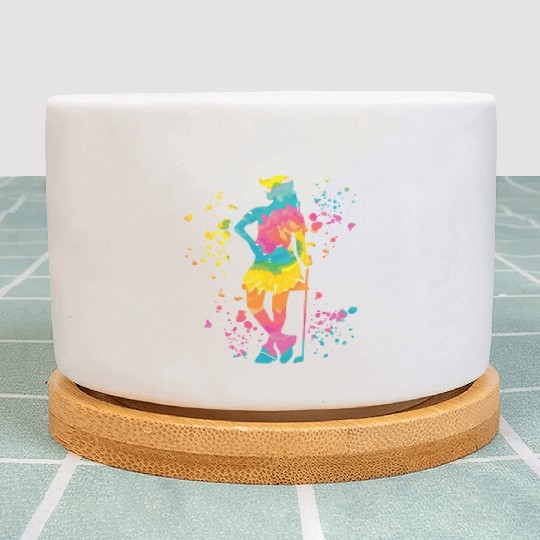 Golfer Colorsplash Kids Miniature Golf Plant Pots