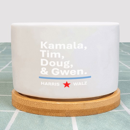 Harris & Walz | Kamala, Tim, Doug & Gwen Plant Pots