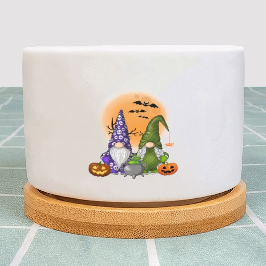 Gnome Witch Halloween Pumpkin Autumn Fall Holiday Plant Pots