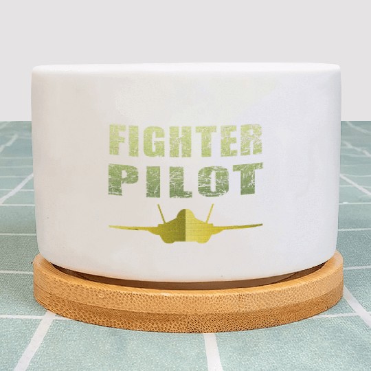 Fighter Pilot F-35 Art Design Plant Pots