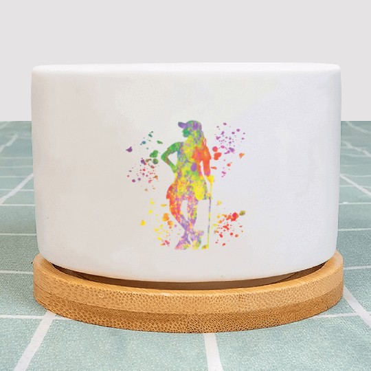 Golfer Colorsplash Kids Miniature Golf Plant Pots