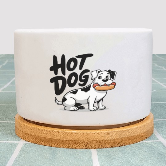 Hot dog - dog Plant Pots